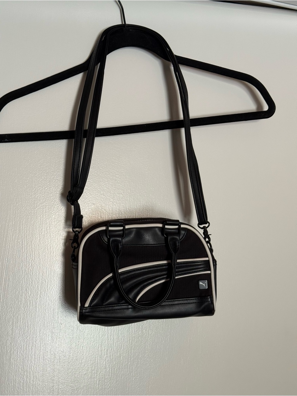 PUMA Black Crossbody Duffel-Style mini Bag